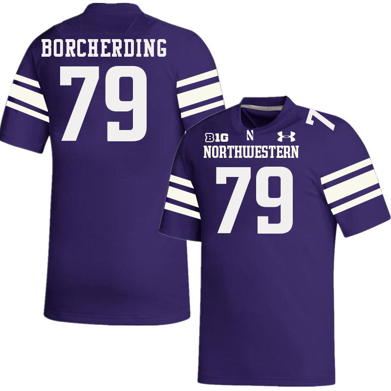 Northwestern Wildcats #79 Jace Borcherding College Football Jerseys Stitched-Purple